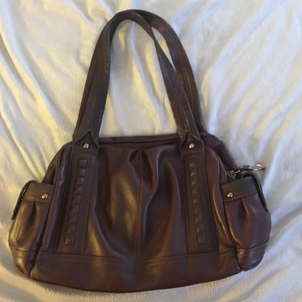 B Makowsky Brown Leather Purse